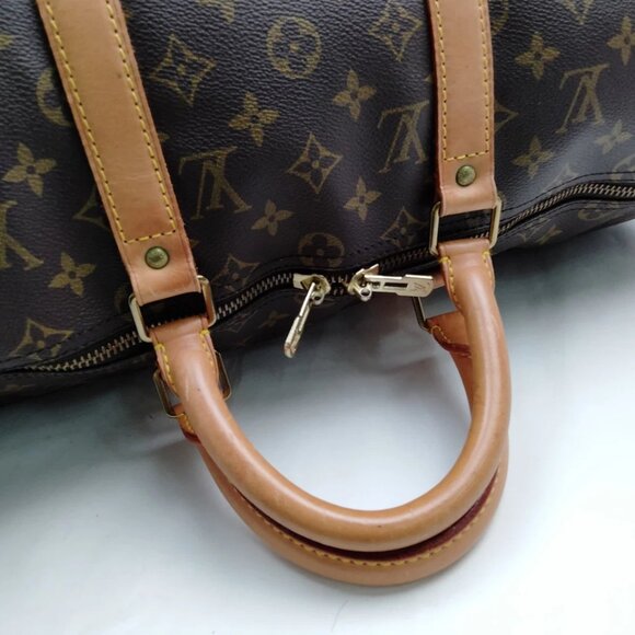 Louis Vuitton LV Boston Bag Keepall 50 Brown Monogram 799-073125 - Picture 6 of 9
